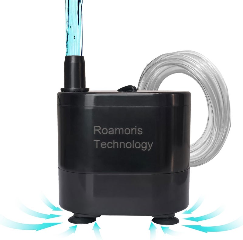 Roamoris Small Pump With Level Sensor,5 FT Drain Lift,Large Volume,110V Automatic Submersible Water Pump Mini HAVC Condensate Pump For Dehumidifier,Air Conditioner, Ice Maker, Furnace,Air Cooler,PM02 - Image 1